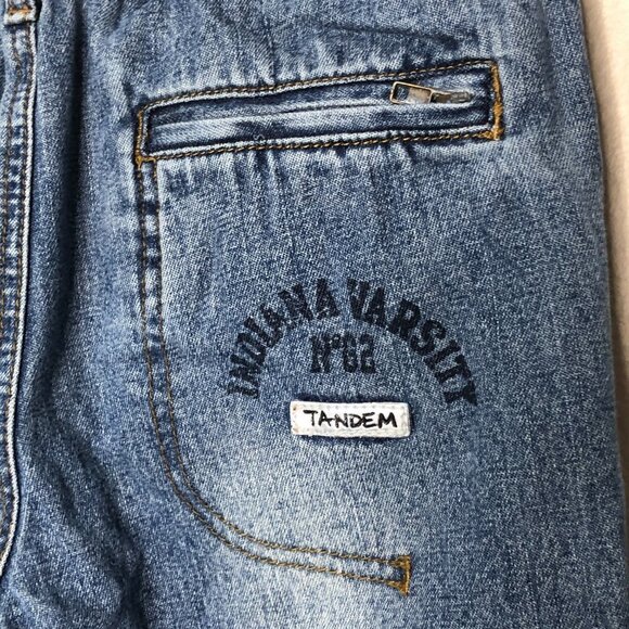 Vintage 1990s TANDEM Boy's No. 62 Indiana Varsity Jeans 5 - Picture 6 of 13